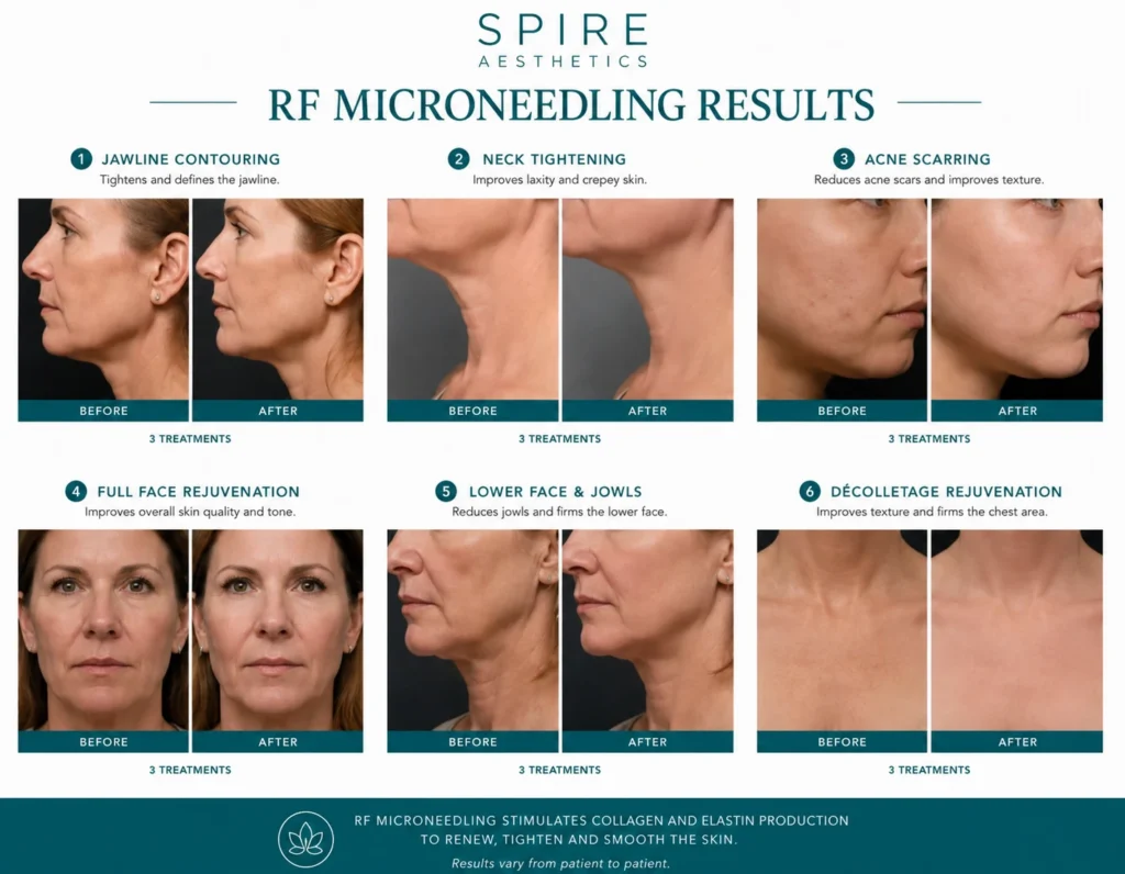 RF Microneedling Skin tightening Cookham results