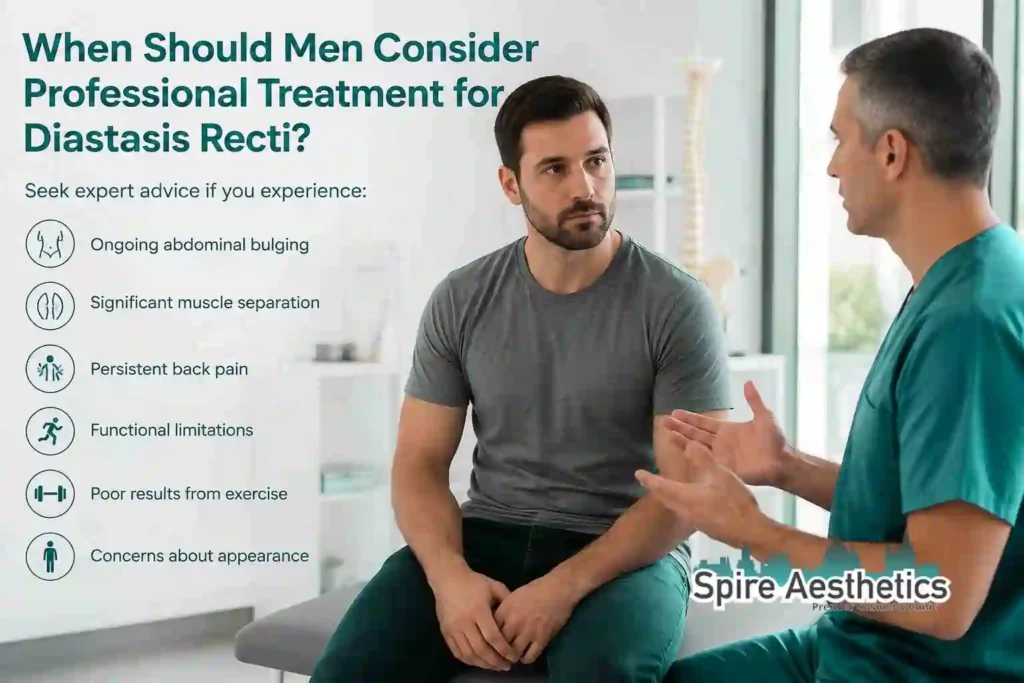 When Should Men Consider Professional Treatment for Diastasis Recti Cookham?