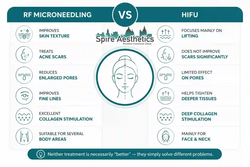 RF Microneedling vs HIFU: Which Treatment Gives Better Results Cookham?